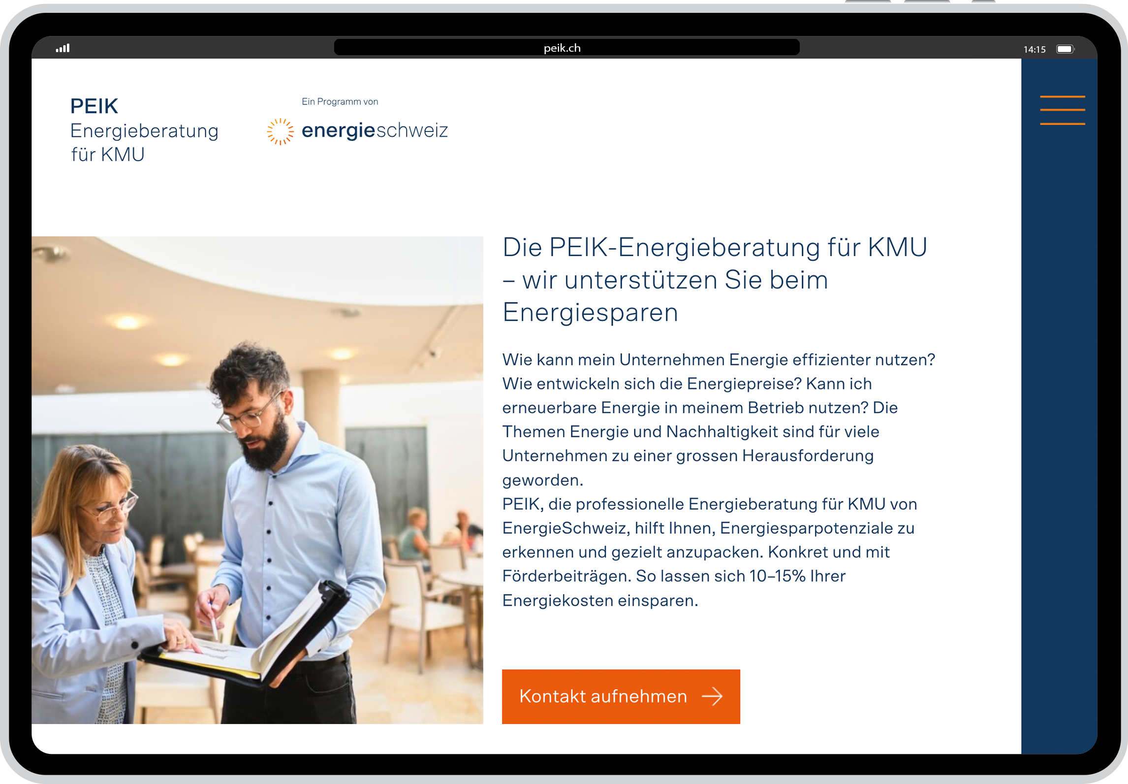 KMU in der ganzen Schweiz für Energieberatungen gewinnen.