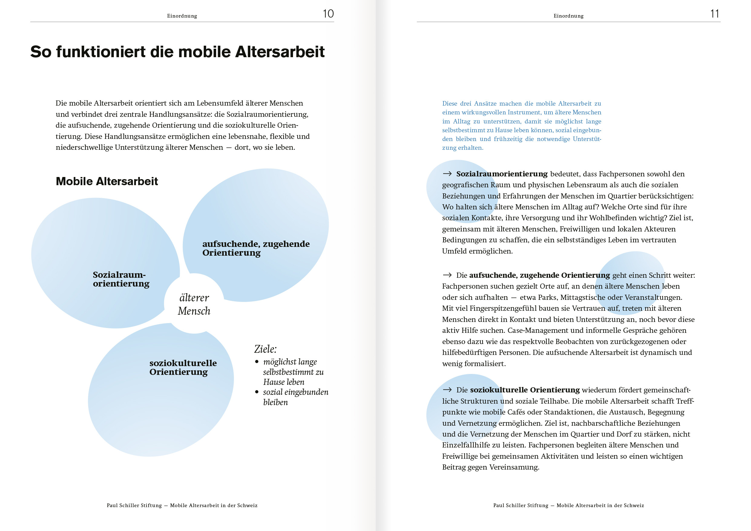 Das Thema Gute Betreuung im Alter in der Schweiz ins Gespräch bringen.
