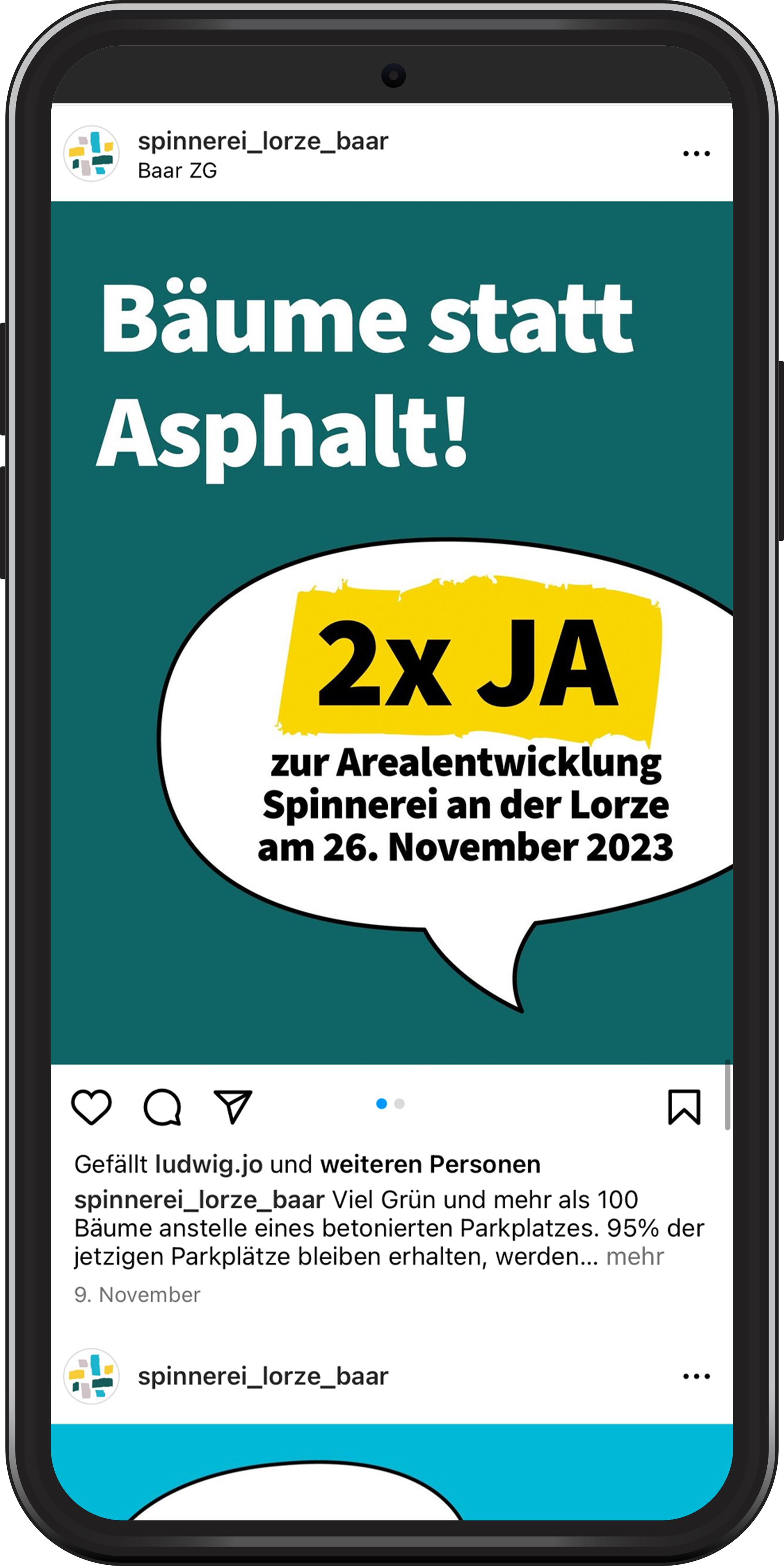 Die Bevölkerung in Baar von der Weiterentwicklung des Spinni-Areals überzeugen.