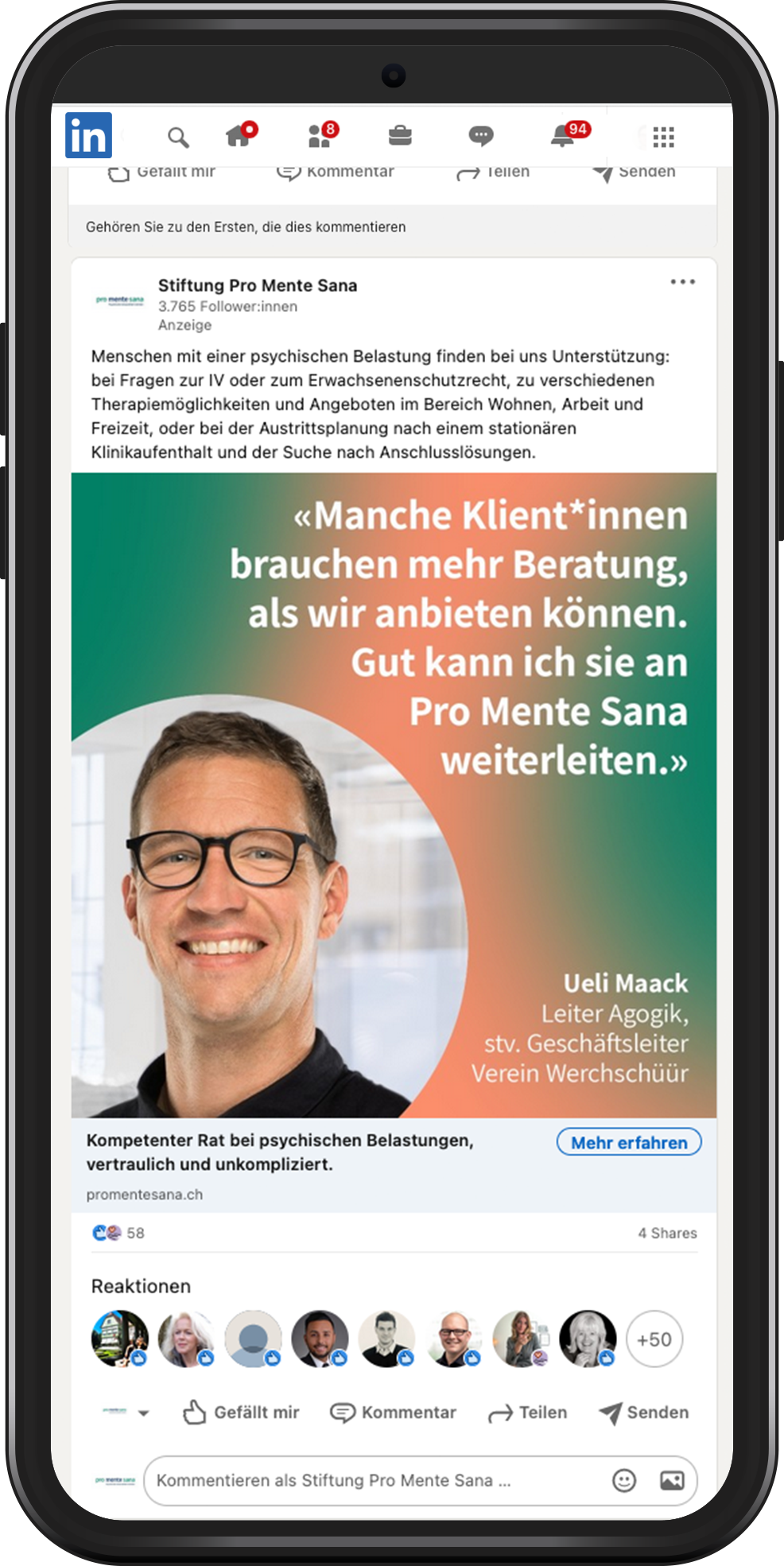 Multiplikatoren vom Beratungsangebot überzeugen.