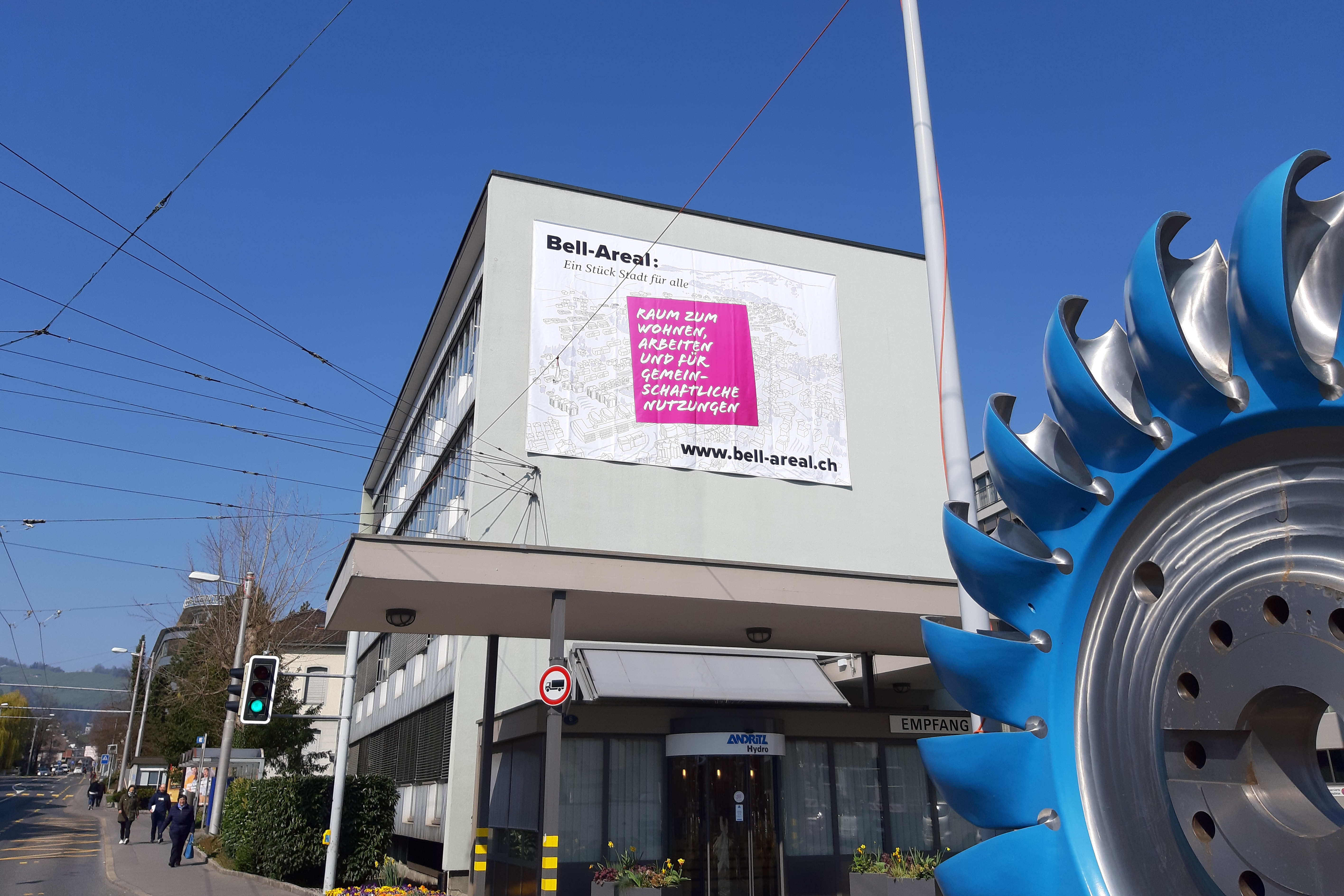 Vorfreude auf die Umnutzung des Industrieareals wecken.