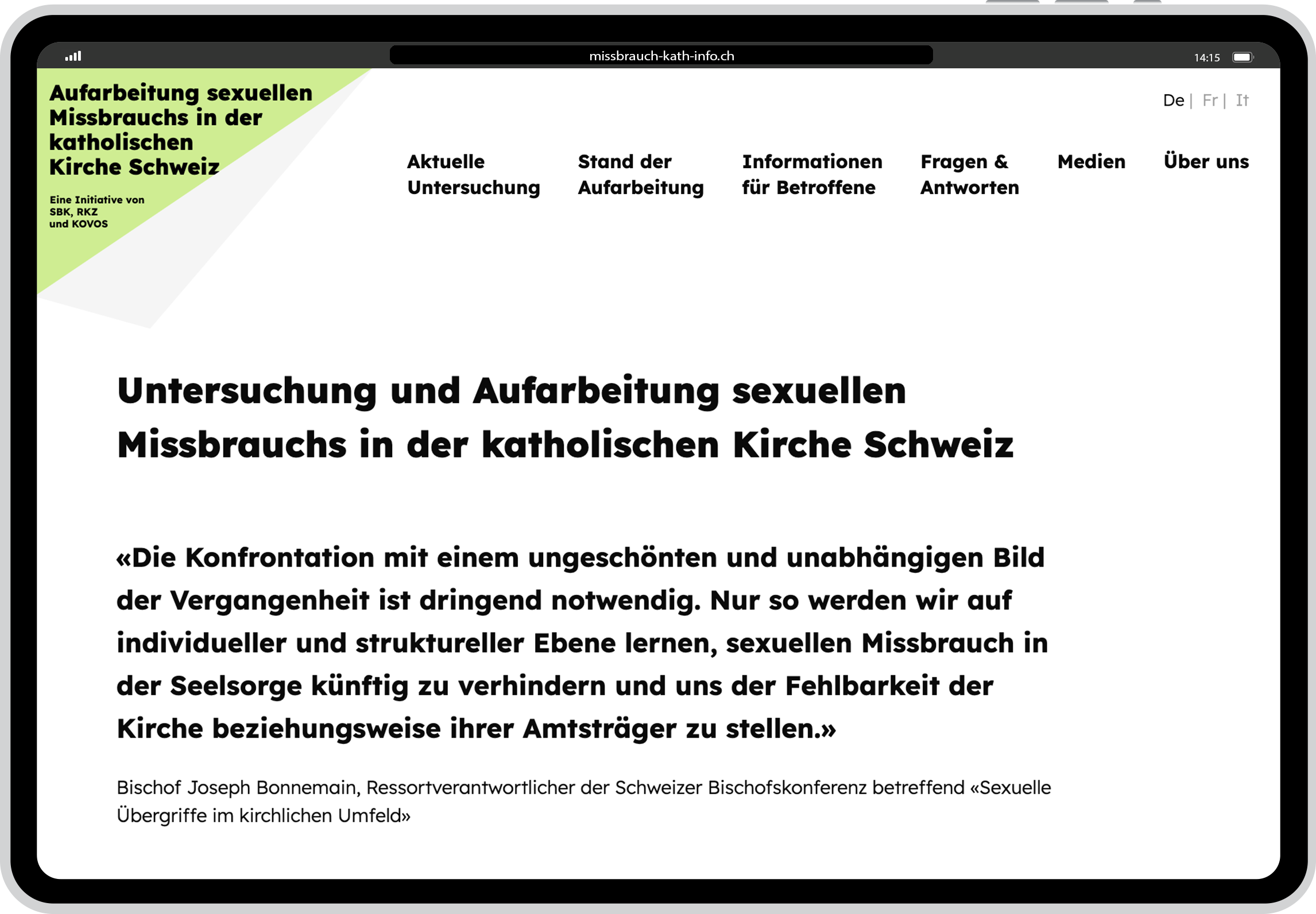 Transparenz schaffen zur Aufarbeitung des sexuellen Missbrauchs in der katholischen Kirche.