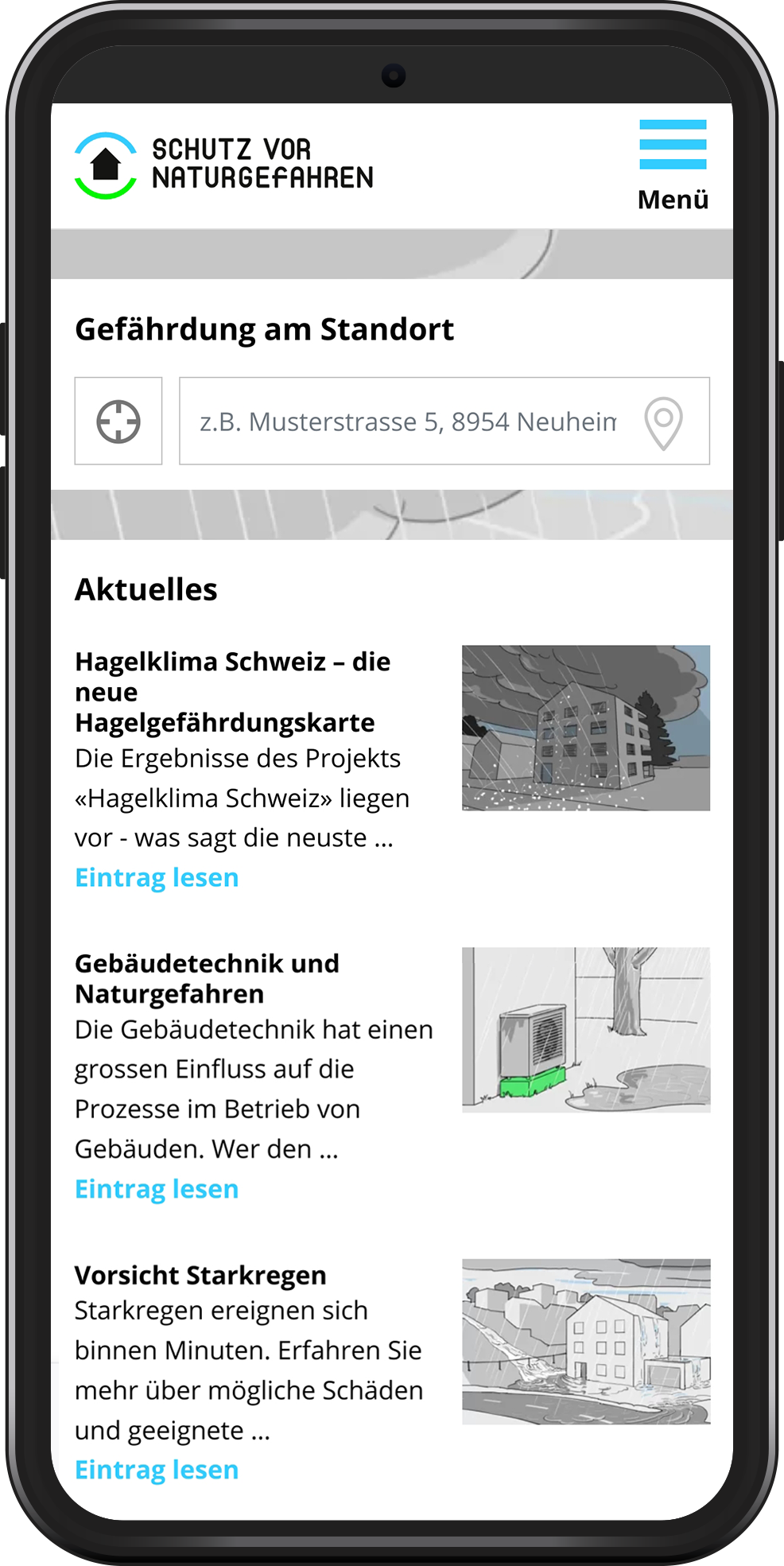 Den Schutz vor Naturgefahren mit praktischen Anleitungen unterstützen.