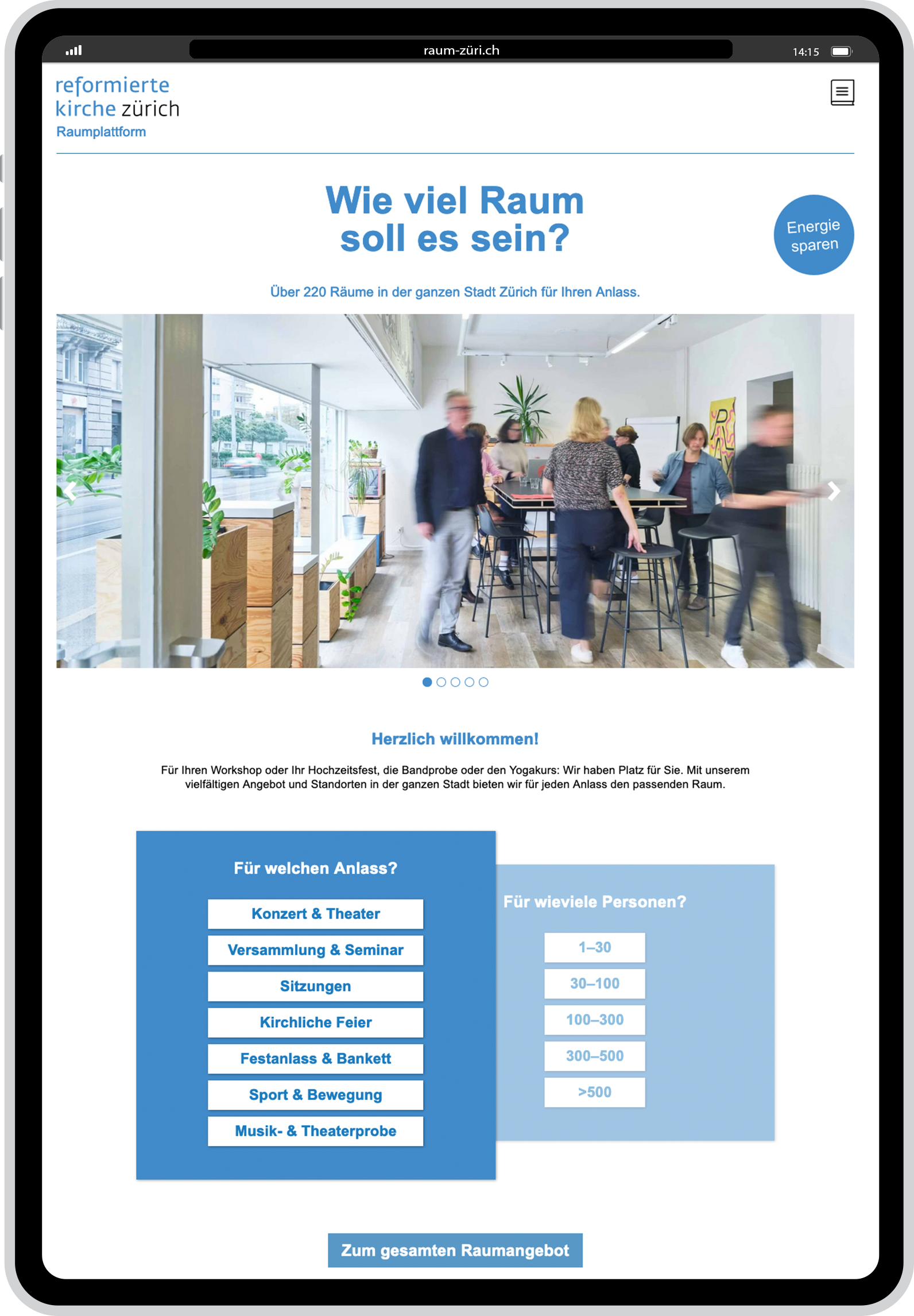 Entwicklung zu einer der grössten Gastgeberinnen der Stadt Zürich unterstützen.