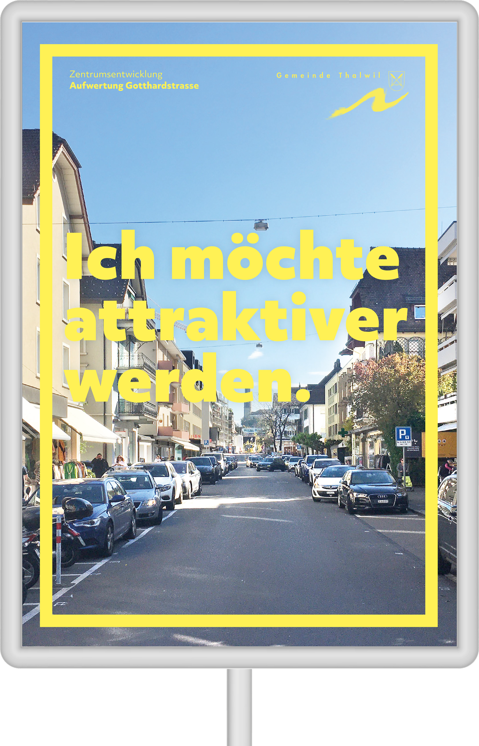 Das Konzept für eine Strassenaufwertung verständlich machen und zur Mitwirkung einladen.