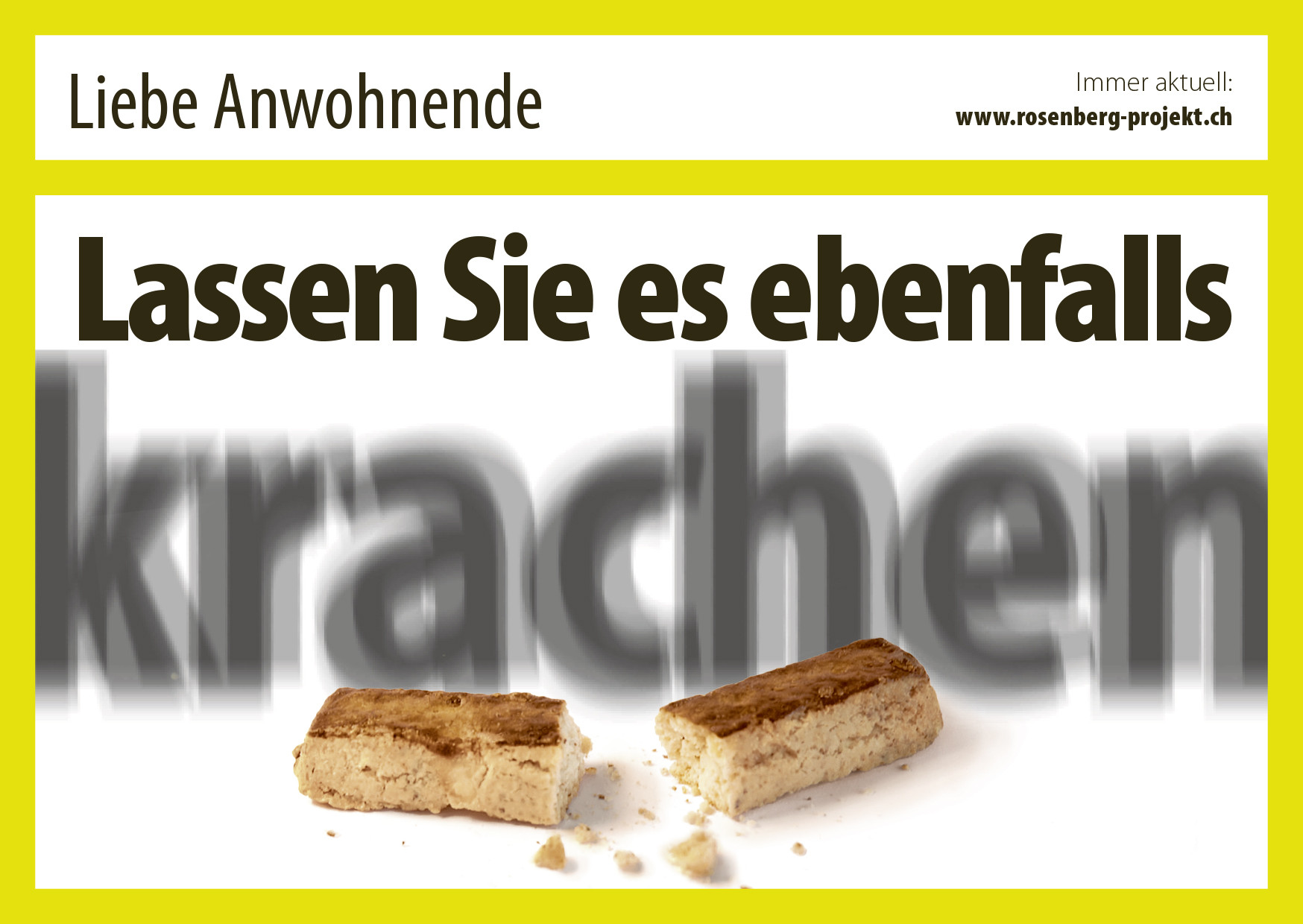 Die Kunden während des Neubaus bei der Stange halten.