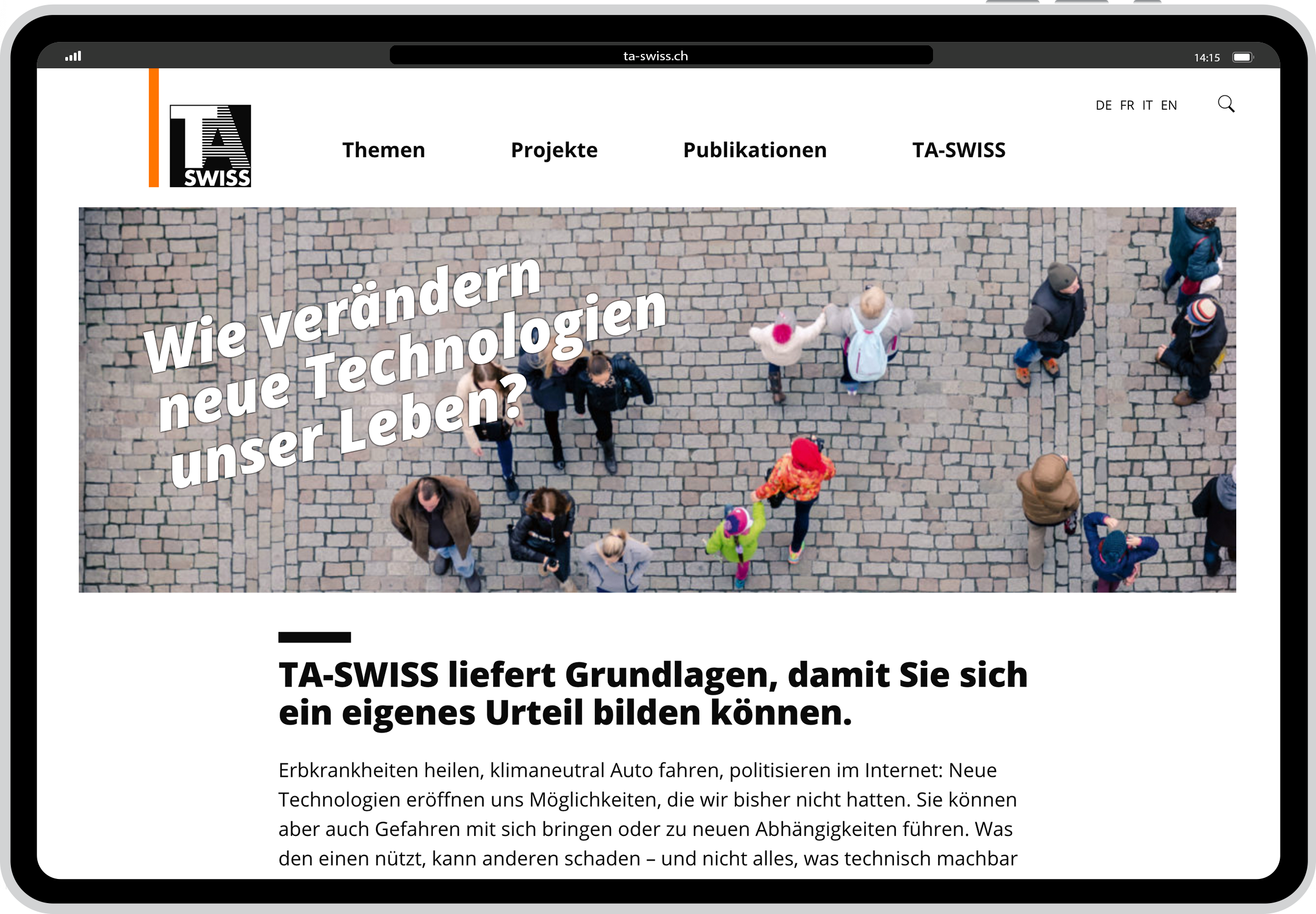 Entscheidungsgrundlagen aufbereiten und gut zugänglich machen.