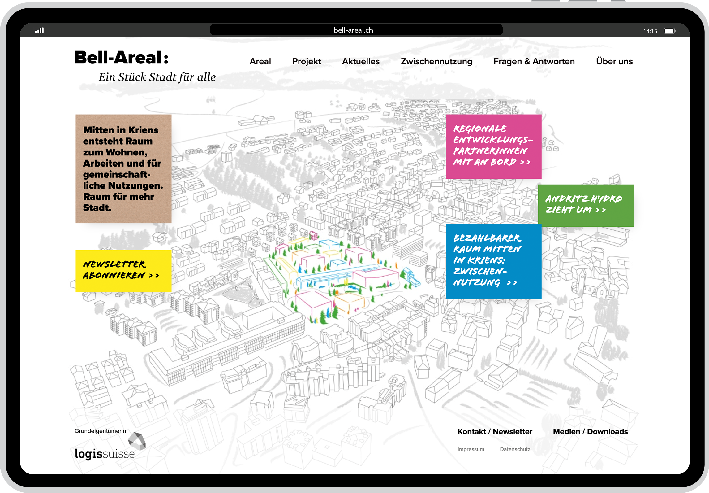 Vorfreude auf die Umnutzung des Industrieareals wecken.