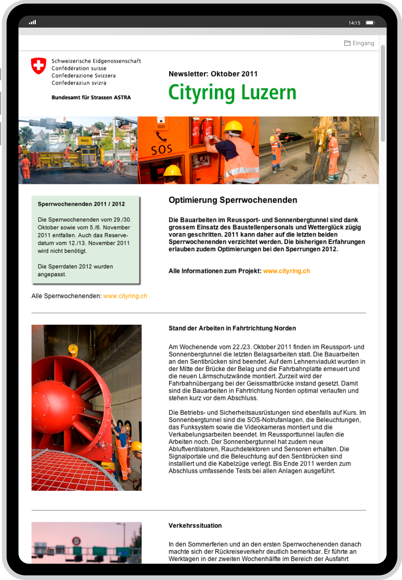 Verständnis schaffen für Sanierungsarbeiten und Alltagsumstellungen.